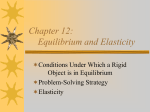 Equilibrium & Elasticity