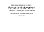 IGCSE-13-Forces&Movement