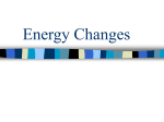 Energy Changes