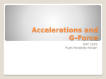 Accelerations and G
