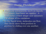 Static Fluids