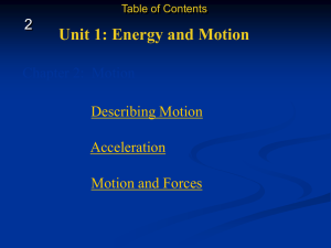 Calculating Acceleration