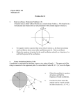 Physics PHYS 352 Mechanics II  Problem Set #4