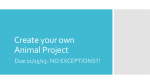 Create your own Animal Project