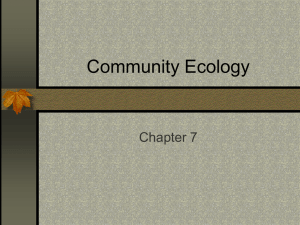 Community Ecology