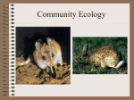 Community Ecology - University of Dayton