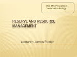 Chapter 11 - Reserve & resource management