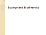 • Biodiversity refers to the number and variety of species on Earth