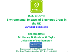 Identifying potential environmental impacts of large - TSEC