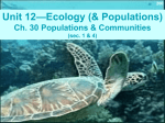 Populations - Mrs. GM Biology 200