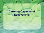 Carrying Capacity of Ecosystems