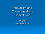 Mutualism and Commensalism