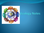 Ecology Notes - Jessamine County Schools