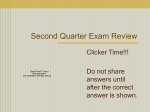 Second Quarter Exam Review