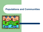 Populations and Communities Population Growth