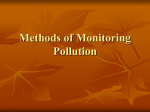 Methods of Monitoring Pollution
