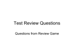 Test Review Questions