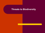 Threats to Biodiversity