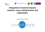 Integration of sectoral impacts  research: cross cutting themes and  implications