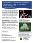 Development of Seed Transfer Zones for Two Title text here