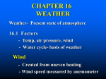 CHAPTER 15 WEATHER - Clearview Regional High School District