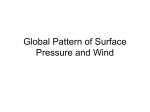 Global Pattern of Surface Pressure and Wind