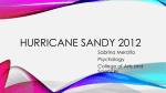 Hurricane Sandy 2012 - Ohio State University