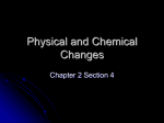 Physical and Chemical Changes