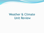 Weather & Climate Review