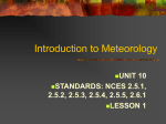 Meteorology Lesson 1