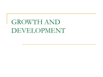 GROWTH AND DEVELOPMENT