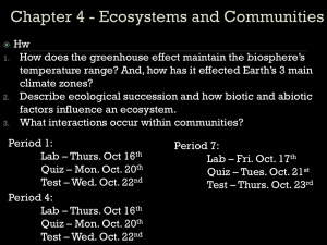 THE BIOSPHERE - Bishop Amat Memorial High School