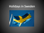 List of the Swedish festivities (ppt.file)