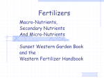 H - Fertilizers 1 - Charleville Gardens