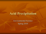 Acid Precipitation - Harrison High School