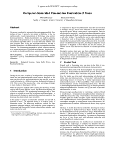 Computer-Generated Pen-and-Ink Illustration of Trees Abstract Oliver Deussen