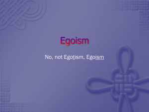 Egoism