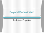 Beyond Behaviorism