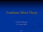 Traditional Moral TheoryPosted09