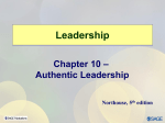 Authentic Leadership - People Server at UNCW