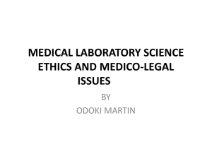 medical laboratory science ethics and medico