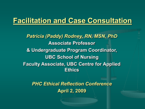 Facilitation & Case Consultation (ppt lecture)
