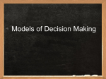 Models for Desicion Making