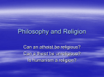 Philosophy and Religion