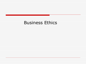 Business Ethics Fundamentals