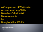 A Comparison of Wattmeter Accuracies at 1296MHz