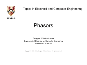 Phasors - Electrical and Computer Engineering