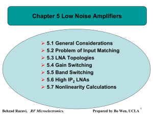 Noise-Canceling LNAs