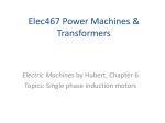 Elec467 Power Machines & Transformers