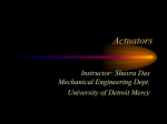 Actuators - University of Detroit Mercy